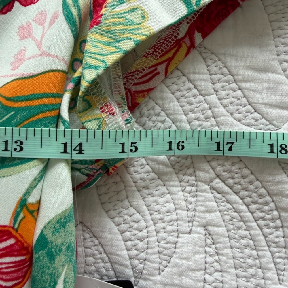 NWT - Adrianna by Adrianna Papell - Floral-Print Belted Romper - Picture 9 of 11